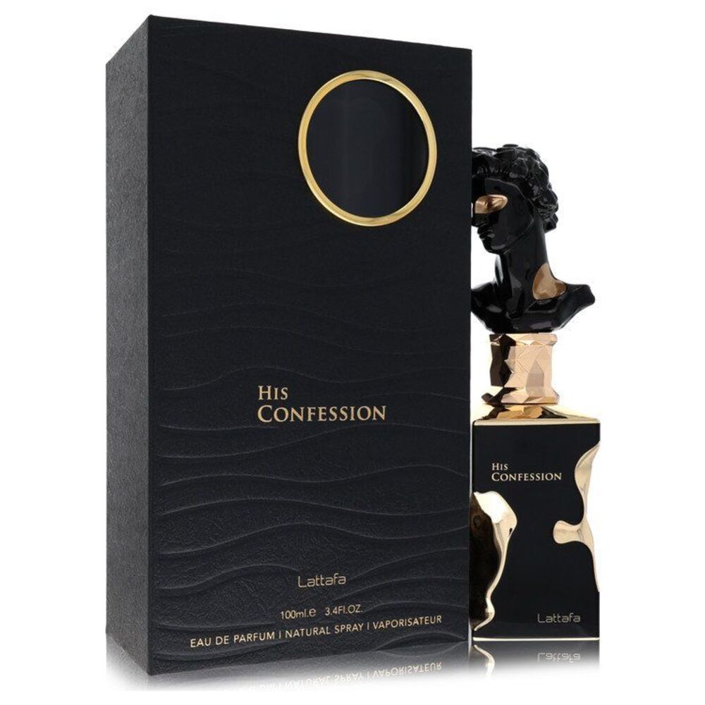Lattafa His Confession Bust EDP Men BlackGold Eau De Parfum